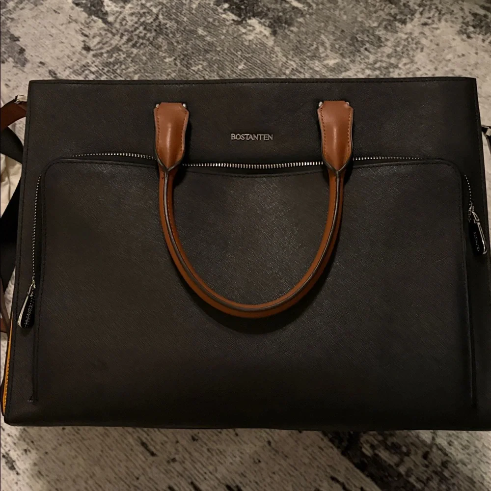 Bostanten Elegant Briefcase - Gold and Black